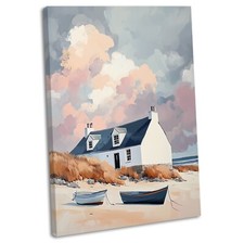 Beach Cottage Canvas Wall Art
