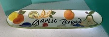 Rayware Italia Garlic Bread Plate Ceramic Serving Dish Kitchenware
