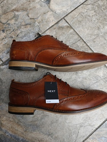 Next tan leather - leather, brogues.