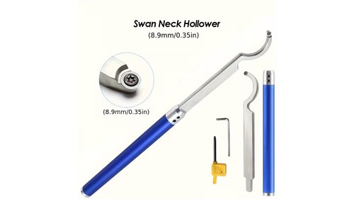 Swan neck hollower carbide - hollower,
