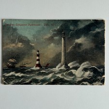 Two Eddystone Lighthouses 1882