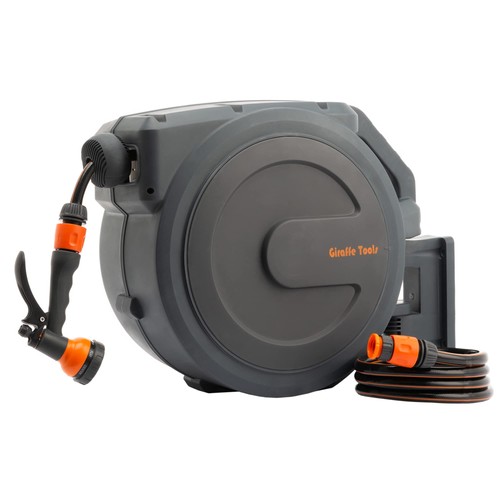 Retractable hose reel wall - retractable,