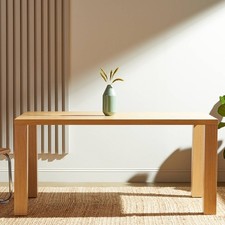 Abby 63"W Natural White Oak