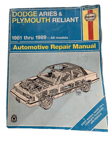 Haynes 30008 dodge - aries, &
