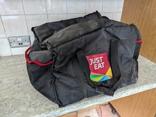 just eat delivery bag thermobag pizza bag insulation black large