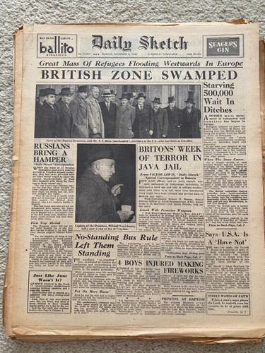 Daily sketch newspaper 1945 - daily,