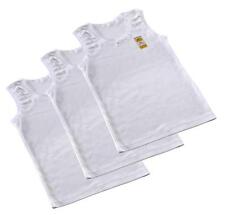 Girls 3 & 7 Pack Plain White Cotton Vests Age 1 2 3 4 5 6 7 8 9 10 11 12 13 Year