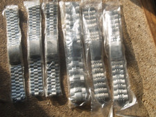 6 SEIKO STAINLESS STEEL WATCH STRAP BRACELETS OLD STOCK ODD SIZES