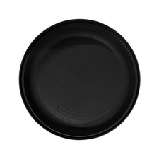 Large black 70cm round plastic - black,