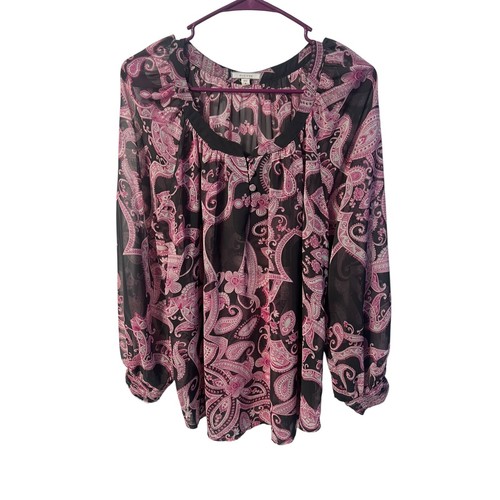Pleione paisley blouse long - pleione,