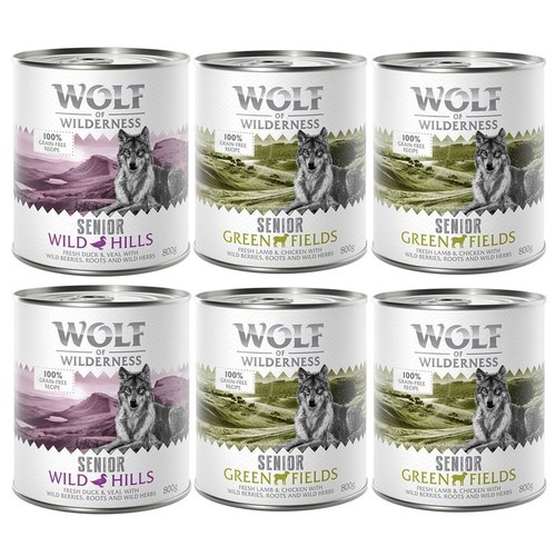24x800g senior mixed pack - senior, lamb