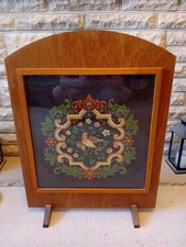 Vintage fireplace screen with - fireplace,
