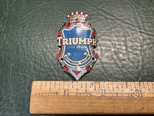 Vintage triumph bicycle head - vintage,
