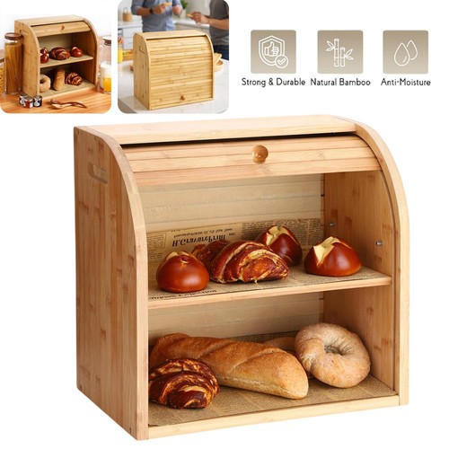Tier bamboo bread bin - 2,