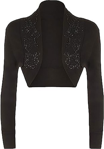Ladies short bolero crop shrug - bolero,