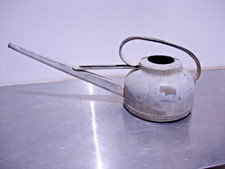 Vintage Galvanized Watering Can with Long Spout Galvanised Metal Planter