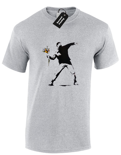 Flower thrower banksy - banksy, t-