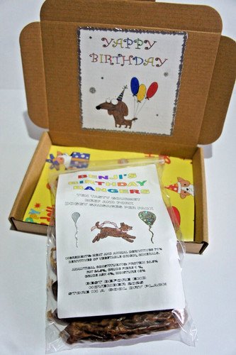 Dog birthday box filled with - box,