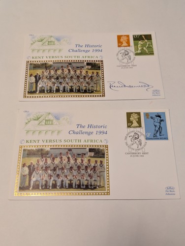 Cricket fdc signed - signed, derek