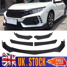 Glossy Black Front Bumper Lip Spoiler Splitter For Honda Civic Type R 2006-2023