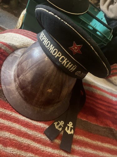 Vintage soviet navy sailor cap - vintage,