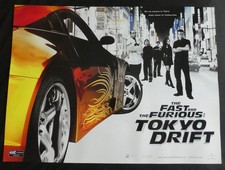 THE FAST AND THE FURIOUS: TOKYO DRIFT (2006) orig UK quad poster 40" x 30" EXC