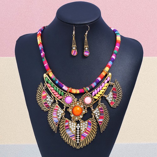 Green fashion jewellery set - ,