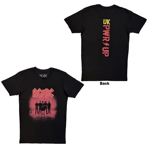 Unisex shirt pwr up - ac/dc, pwr-up
