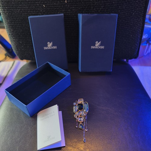 Swarovski crystal brooch - swarovski,