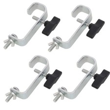 4x Equinox G Clamp 32-38mm Hook Clamp Rigging DJ Lighting Stand Truss Stage 20kg