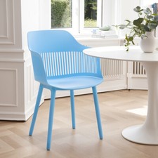 Outdoor Balcony Cafe Plastic Tub Chairs Restaurant Hotel Dining Chairs Hollow 4x