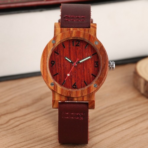 Handmade cherry wooden - wooden, watch