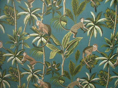 Tropical monkey botanical 100 - botanical, 100%