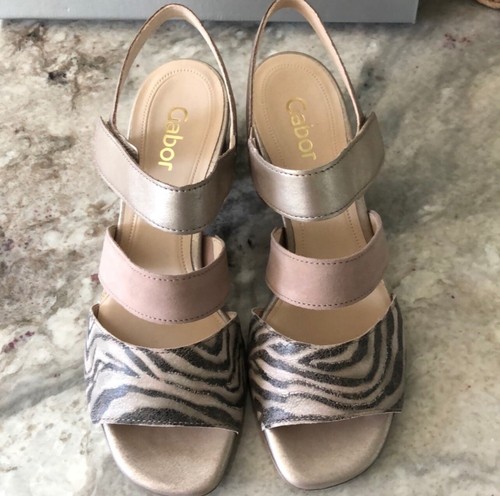 New gabor leather suede animal - new,