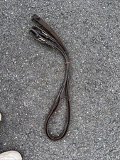 Webbing And Leather Reins Size Cob Brown