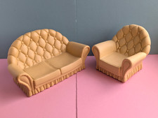 Pedigree Sindy Cream Sofa & Chair Vintage 1980s