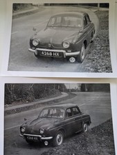 2 x Renault Dauphine BW Photos, 4268 HX Northwood 1960s