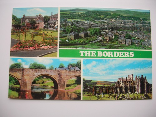 Scottish borders postcard - postcard,