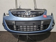 VAUXHALL CORSA D 2014 FRONT BUMPER 5 DOOR HATCHBACK BLUE STANDARD