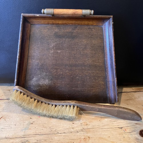 Antique wooden crumb - wooden, tray