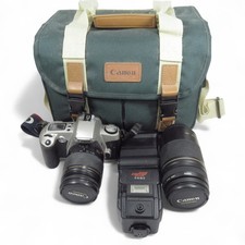 Canon EOS 500N SLR Camera w/ Lenses, Flash & Carry Bag *UNTESTED* | Preloved