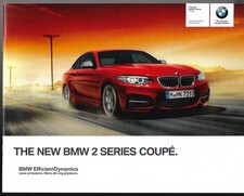 BMW 2-Series Coupe 2013-2014 UK Market Launch 20pp Brochure 220i, M235i & 220d