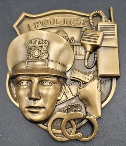 Police officer metal relief - officer,