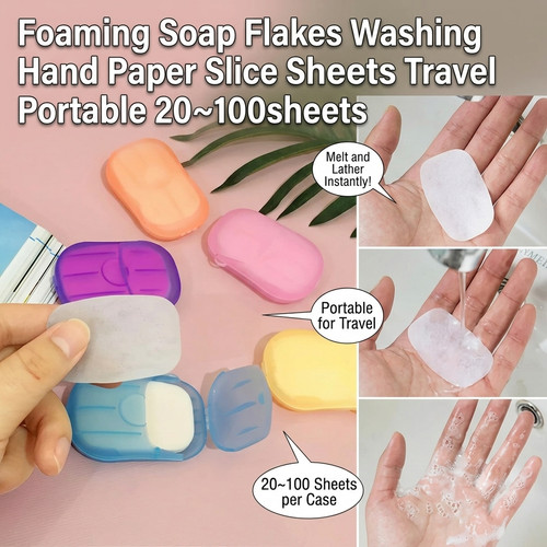 Foaming soap flakes washing - foaming,