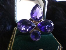 Huge Amethyst Statement Ring