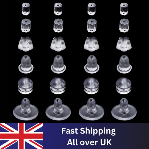 Flower earring backs silicone - flower,