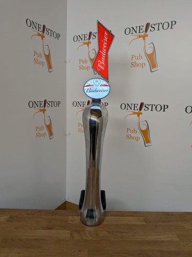 Budweiser beer pump chrome - beer,