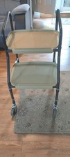 Drinks and Food Trolley Mobility Disabled Elderly Dining Aid with Wheels Tray