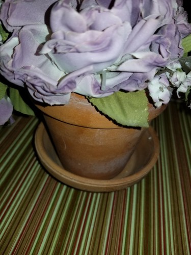 Artificial flowers vase - in,