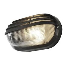 Litecraft Anders Wall Light Eyelid Outdoor IP44 Rated Bulkhead - Black Clearance